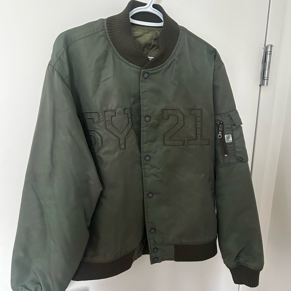 Stussy Olive Varsity Jacket